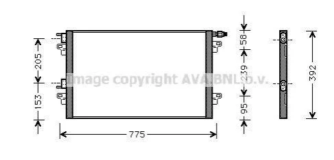 <strong>Радіатор кондиціонера AVA COOLING RTA5280 (фото 1)</strong>