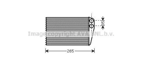 <strong>Радіатор опалювача салону AVA AVA COOLING RTA6354 (фото 1)</strong>