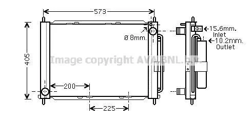 <strong>Радіатор, Система охолодження двигуна RENAULT AVA COOLING RTM499 (фото 1)</strong>