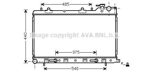 <strong>AVA SUBARU Радіатор охолодження Forester 2.0/2.5 02- AVA COOLING SU2098 (фото 1)</strong>