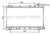 <strong>AVA SUBARU Радіатор системи охолодження двигуна FORESTER 2.5 03- AVA COOLING SU2103 (фото 1)</strong>
