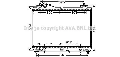 <strong>AVA SUZUKI Радіатор сист. охолодження Grand Vitara II 1.9 DDiS 05- AVA COOLING SZ2100 (фото 1)</strong>