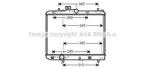 <strong>AVA OPEL Радіатор системи охолодження двигуна AGILA (B) 08-, SUZUKI AVA COOLING SZ2111 (фото 1)</strong>
