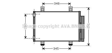 AVA SUZUKI Радіатор кондиціонера (конденсатор) Swift III, IV 05- AVA COOLING SZA5087D фото товару