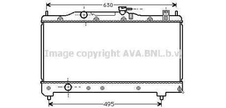 AVA TOYOTA Радіатор сист. охолодження Avensis 1.6/1.8 97- AVA COOLING TO2237 фото товара