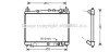 <strong>AVA TOYOTA Радіатор сист. охолодження Yaris 1.3/1.5 99- AVA COOLING TO2258 (фото 1)</strong>