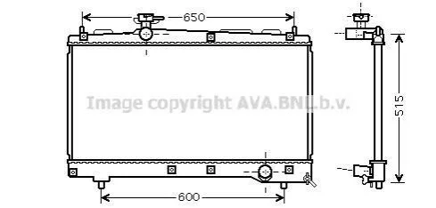 <strong>AVA TOYOTA Радіатор AVENSIS VERSO 2.4 01- AVA COOLING TO2331 (фото 1)</strong>