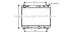 <strong>AVA TOYOTA Радіатор охолодження Yaris 1.4 D-4D 05- AVA COOLING TO2358 (фото 1)</strong>