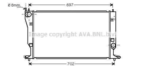 <strong>Радіатор, Система охолодження двигуна CLEVER FIT TOYOTA / LEXUS AVA COOLING TO2398 (фото 1)</strong>
