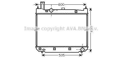 <strong>Радіатор охолодження двигуна Toyota Hiace (95-) AVA AVA COOLING TO2471 (фото 1)</strong>