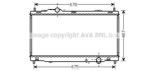 <strong>Радіатор охолодження двигуна Lexus GS (05-) AVA AVA COOLING TO2495 (фото 1)</strong>
