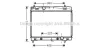 <strong>AVA TOYOTA Радіатор охолодження двиг. (з АКПП) Yaris 1.0/1.3 05- AVA COOLING TO2577 (фото 1)</strong>