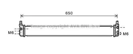 Радіатор охолодження двигуна для Toyota AVA COOLING TO2602 фото товару