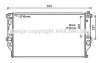 <strong>AVA TOYOTA Радіатор системи охолодження двигуна RAV 4 IV 2.2 D 12- AVA COOLING TO2715 (фото 1)</strong>