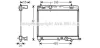 <strong>AVA TOYOTA Радіатор системи охолодження двигуна YARIS 1.33 08-, DAIHATSU AVA COOLING TO2716 (фото 1)</strong>
