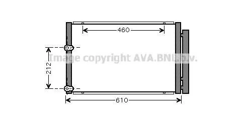 <strong>Радіатор кодиціонера CLEVER FIT TOYOTA / LEXUS AVA COOLING TO5429D (фото 1)</strong>