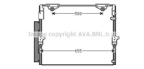 Радіатор кодиціонера CLEVER FIT TOYOTA / LEXUS для AVA COOLING TO5560D фото товару