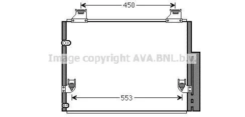 <strong>Радіатор кодиціонера CLEVER FIT TOYOTA / LEXUS AVA COOLING TO5563D (фото 1)</strong>