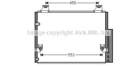 Радіатор кодиціонера CLEVER FIT TOYOTA / LEXUS для Toyota AVA COOLING TO5563D фото товару