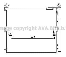 AVA TOYOTA Радіатор кондиціонера LAND CRUISER PRADO 2.8 D-4D 18- AVA COOLING TO5657D фото товару