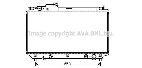 <strong>AVA LEXUS Радіатор системи охолодження двигуна LS 430 00- AVA COOLING TOA2315 (фото 1)</strong>