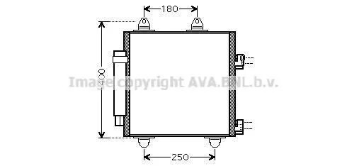 <strong>Радіатор кондиціонера Citroen C1 (06-)/Peugeot 107 (05-) 1.0i, 1.4HDi AVA AVA COOLING TOA5414D (фото 1)</strong>