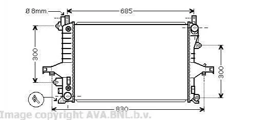 <strong>Радіатор AVA COOLING VO 2115 (фото 1)</strong>