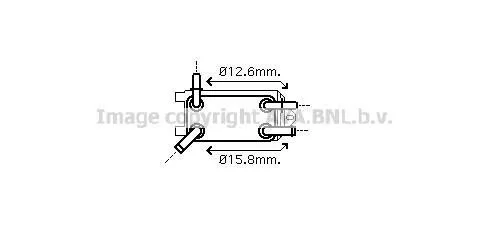 <strong>AVA VOLVO масляний радіатор C30/70 II, S40 II, V50 2.4/2.5 06- AVA COOLING VO3135 (фото 1)</strong>