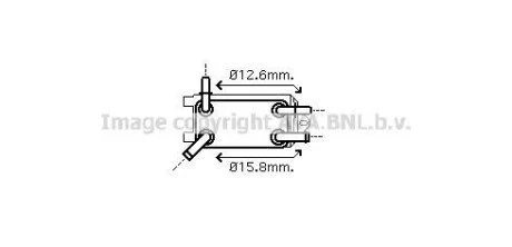 AVA VOLVO масляний радіатор C30/70 II, S40 II, V50 2.4/2.5 06- для Volvo, Ford AVA COOLING VO3135 фото товару