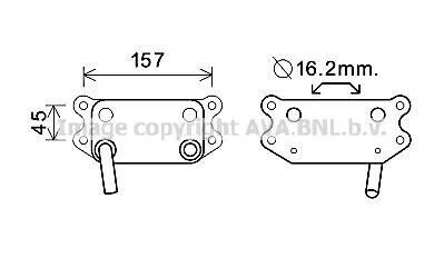 <strong>Радіатор масляний Volvo S60 (01-), V70 (98-), XC70 (02-), XC90 (02-) AVA AVA COOLING VO3154 (фото 1)</strong>