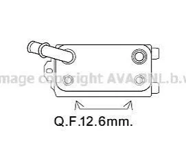 <strong>Радіатор масляний FORD MONDEO/VOLVO (вир-во AVA) AVA COOLING VO3170 (фото 1)</strong>