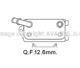 Радіатор масляний FORD MONDEO/VOLVO (вир-во AVA) для Volvo, Ford, Land Rover AVA COOLING VO3170 фото товару