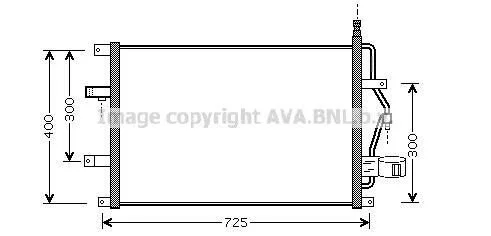 <strong>Радіатор кондиціонера AVA COOLING VO5107D (фото 1)</strong>