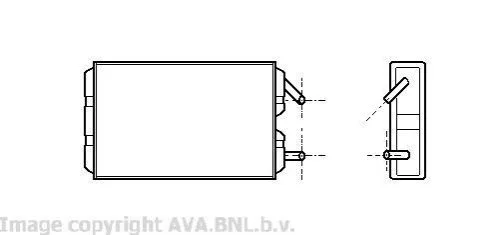 <strong>AVA VOLVO Радіатор опалення 740, 760, 940, 960 AVA COOLING VO6041 (фото 1)</strong>