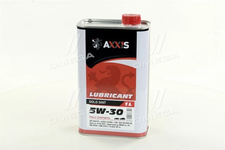 <strong>Олива моторн. AXXIS 5W-30 Gold Sint (Каністра 1л) Axxis AX-2022 (фото 1)</strong>