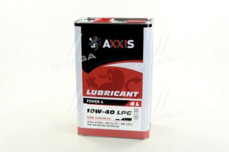 Олива моторн. 10W-40 LPG Power A (Каністра 4л) Axxis AX-2029 фото товару