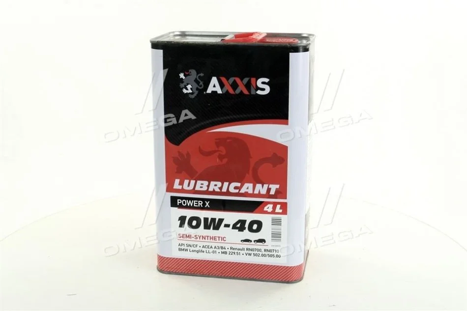 <strong>Олива моторн. AXXIS 10W-40 Power Х (Каністра 4л) Axxis AX-2034 (фото 1)</strong>