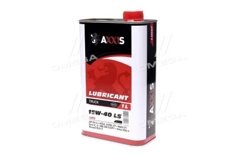 Олива моторн. AXXIS TRUCK 15W-40 LS SHPD (Каністра 1л) для Axxis AX-2046 фото товару