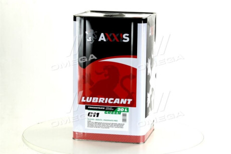 Антифриз <> GREEN концентрат G11 (-80C) (Каністра 20л/22,4кг) Axxis AX-2092 фото товара