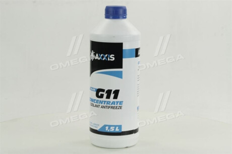 Антифриз <> BLUE концентрат G11 (-80C) (Каністра 1,5л) Axxis AX-2093 фото товара