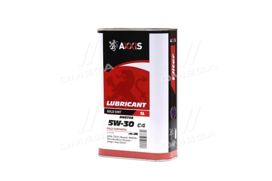 <strong>Масло моторн. AXXIS 5W-30 С4 RN0720 Gold Sint (Каністра 1л) Axxis AX-2188 (фото 1)</strong>