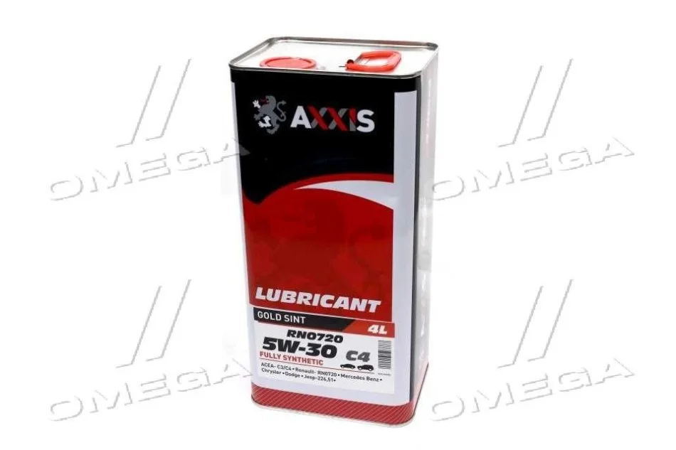<strong>Масло моторн. AXXIS 5W-30 С4 RN0720 Gold Sint (Каністра 4л) Axxis AX-2189 (фото 1)</strong>