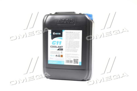 Антифриз BLUE G11 Сoolant Ready-Mix -36°C <> (синій) (Каністра 10кг) Axxis AX-P999-G11B RDM10 фото товара