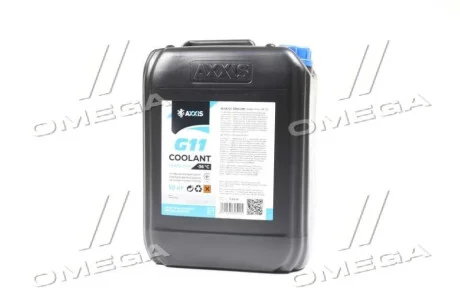 Антифриз BLUE G11 Сoolant Ready-Mix -36°C <AXXIS> (синій) (Каністра 10кг) для Axxis AX-P999-G11B RDM10 фото товару