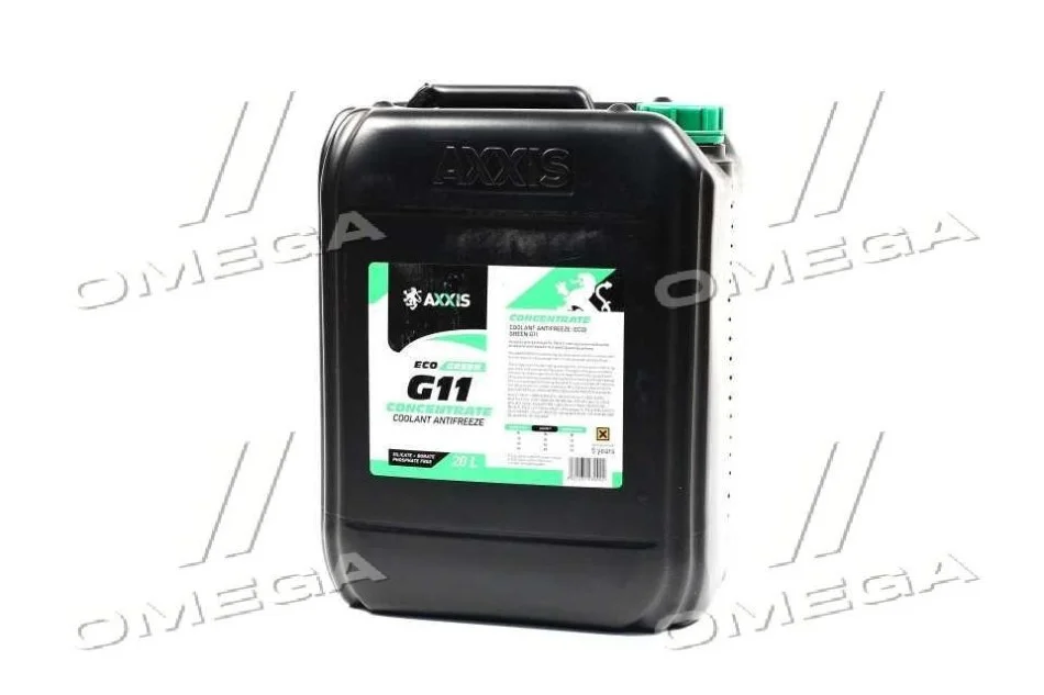 <strong>Антифриз концентрат ECO-80C GREEN G11 зелений 20л/21,4kg <AXXIS> Axxis AX-P999-G11Gr ECO 20 (фото 1)</strong>