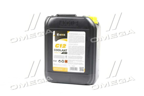 Антифриз YELLOW G12 Сoolant Ready-Mix -36°C <> (жовтий) (Каністра 5кг) Axxis AX-P999-G11Ye RDM5 фото товару