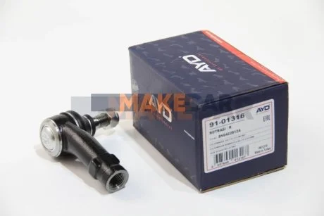 Наконечник рульової тяги Audi A3 99-03/TT 99-06/VW Golf IV 02-05 Пр. для AYD 91-01316 фото товару