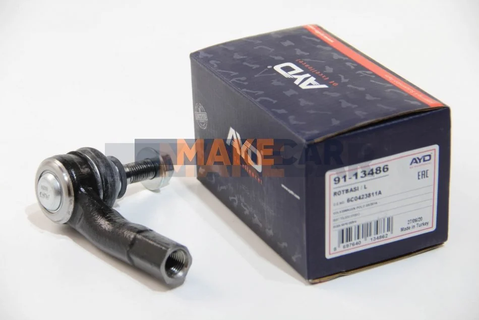 <strong>Наконечник рульової тяги VW Polo 09-/Skoda Fabia 14-/Seat Toledo IV 12- Л. AYD 91-13486 (фото 1)</strong>