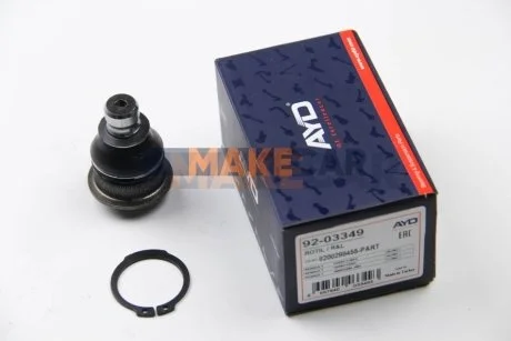 Опора кульова Logan/Sandero/Clio/Megane 03- (конус 18мм) для AYD 92-03349 фото товару