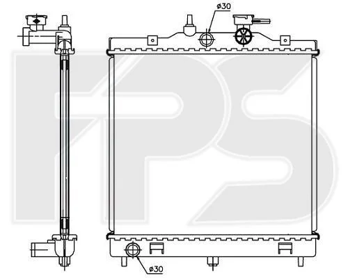 <strong>Радіатор охолодження Bando FP 40 A716-X (фото 1)</strong>